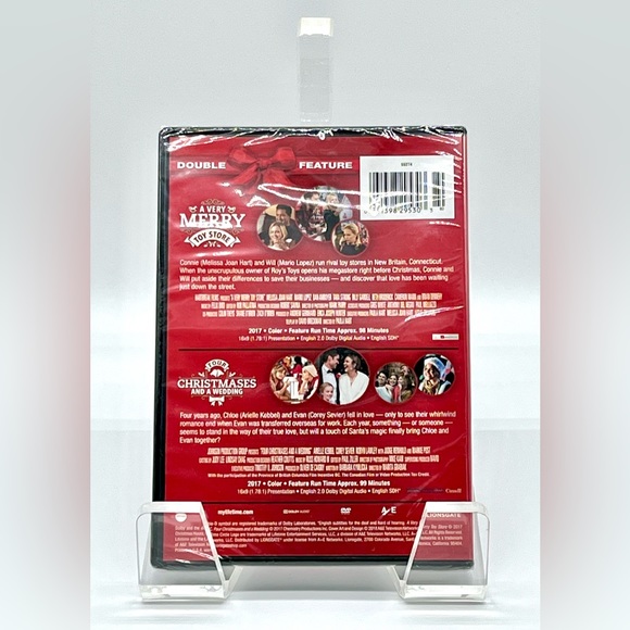 NEW Lifetime DVD: A Very Merry Toy Store, Four Christmases and a Wedding (2017) - Picture 2 of 2